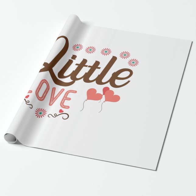 Papier Cadeau Couple Cadeau Petit Amour (Déroulé)