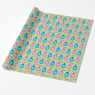 Papier Cadeau Couple de tortue mignonne