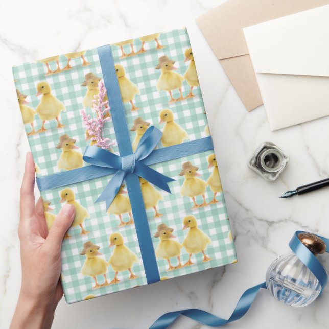 Papier Cadeau Couple Fuzzy Sur En vichy (Cadeaux)