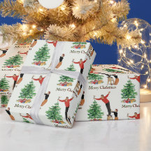 Couple vintage 1950 Joyeux Noël