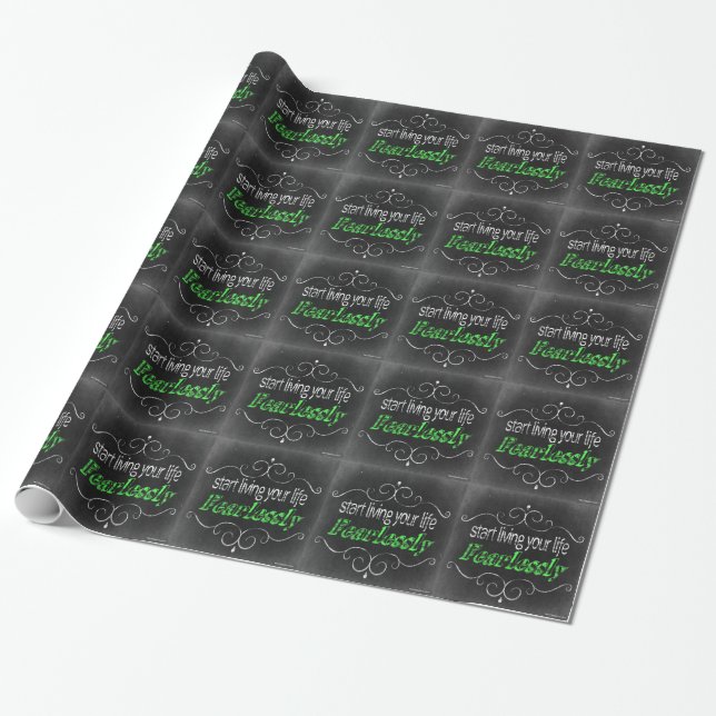Papier Cadeau Courageusement (Déroulé)