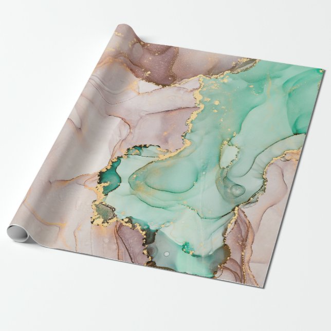 Papier Cadeau Courants de teintes translucides, sertissant swi m (Déroulé)