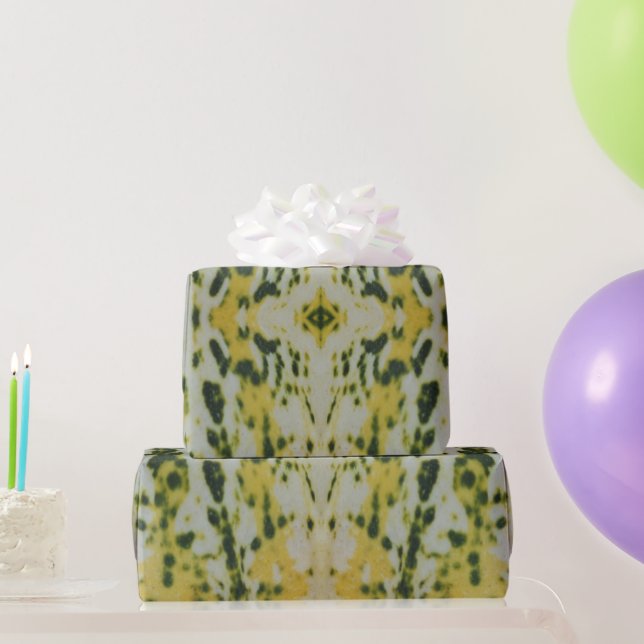 Papier Cadeau Courge jaune et verte (Cadeaux de fête)
