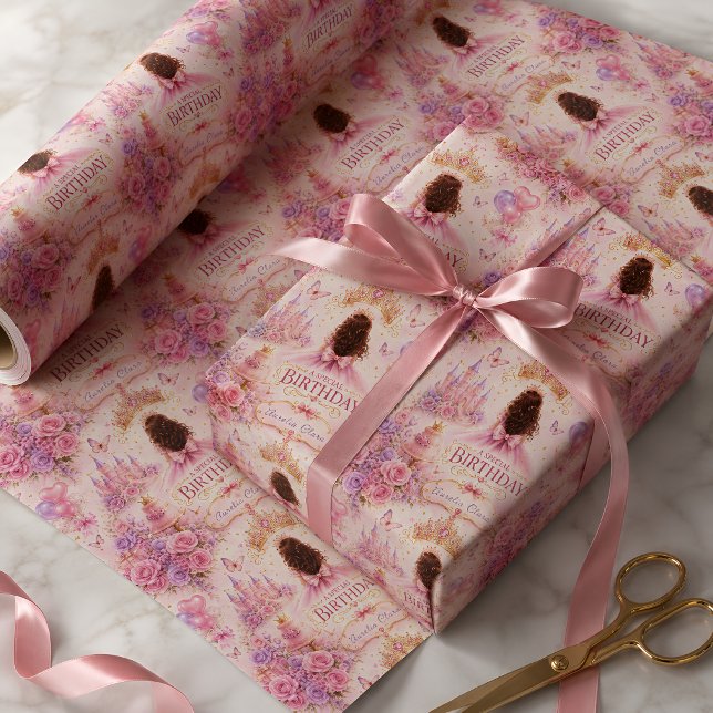 Papier Cadeau Couronne de princesse Anniversaire (Créateur téléchargé)