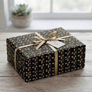 Papier Cadeau Couronne florale vintage Bohème botanique