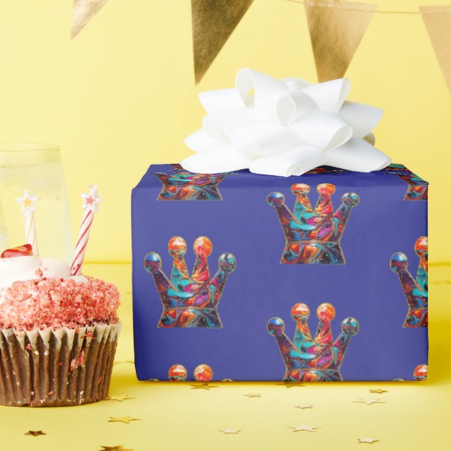 Papier Cadeau Couronne graffiti (Fête d'anniversaire)