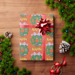 Papier Cadeau Couronne graphique de snack de vacances de Scooby-