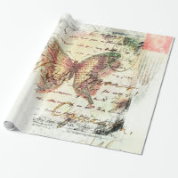 Courrier papillon vintage