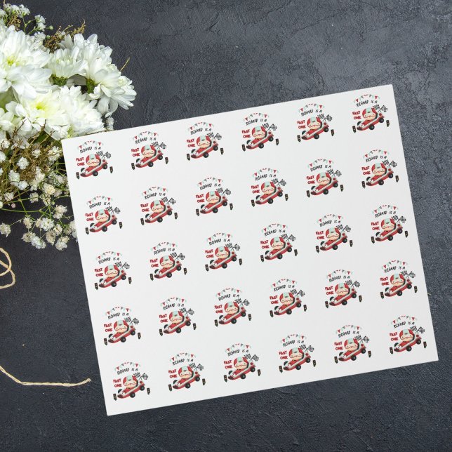 Papier Cadeau Course de voitures de course thème d'anniversaire  (Créateur téléchargé)