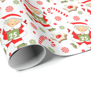 Papier Cadeau Course des filles piste et terrain