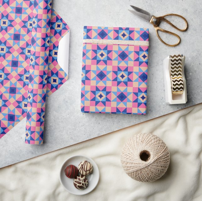 Papier Cadeau Courte moderne en bloc étoilé (Artisanat)