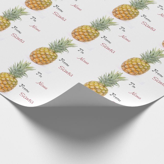 Papier Cadeau Coutume d'ananas à et du nom (Coin)