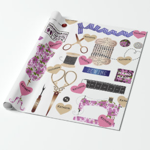 Papier Cadeau Couture Vintage personnalisée à plusieurs occasion