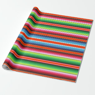 Papier Cadeau Couverture traditionnelle de Mexicain de fiesta de
