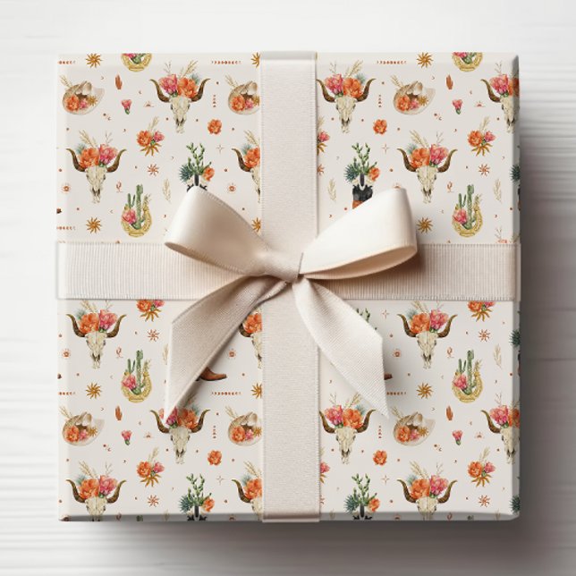 Papier Cadeau Cow-boy western rustique (Rustic Western Cowboy Themed Wrapping Paper by Painted Paperie
)