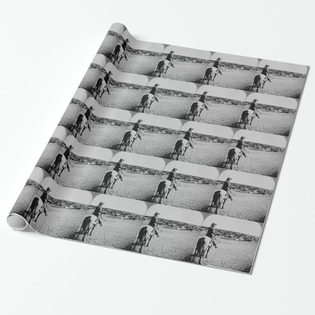 Papier Cadeau Cowboy (Déroulé)