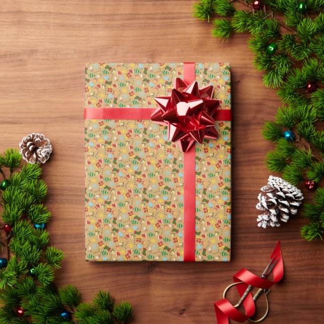 Papier Cadeau Cozy Christmas Wrapping Paper  (Cadeau de vacances)