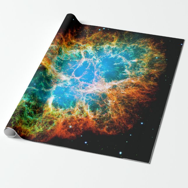 Papier Cadeau Crabe Nebula Supernova Resnant Hubble Photo de l'e (Déroulé)