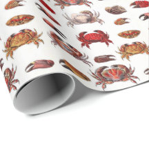 Crabes et pinces de crabe stylisés vintage