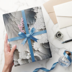 Papier Cadeau Crackle texturé Abstrait contemporain