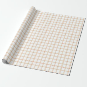 Papier Cadeau Cranberry classique et Maroon profond Plaid fin