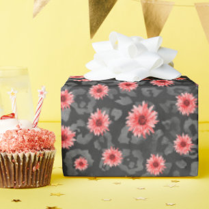 Papier Cadeau Crânes rouges et série Tournesol Conception 2