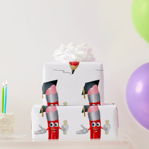Papier Cadeau Crayon de fin d'études
