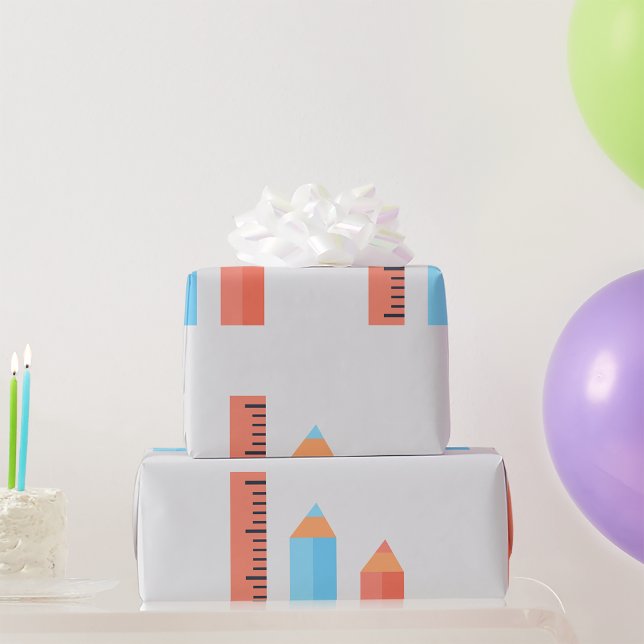 Papier Cadeau Crayon de mesure (Créateur téléchargé)