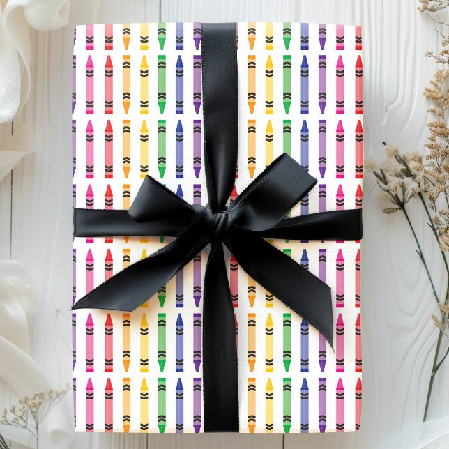 Papier Cadeau Crayons de l'école Modèle pour enfants Professeur  (Créateur téléchargé)