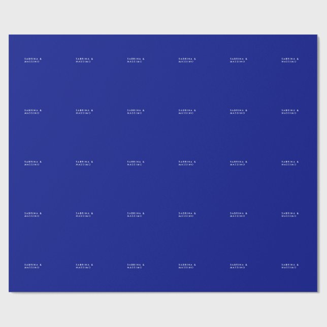 Papier Cadeau Créatif Simple Uni Bleu Phthalo Tendance (Plat)