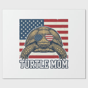Papier Cadeau Création de chemise vintage pour maman tortue patr