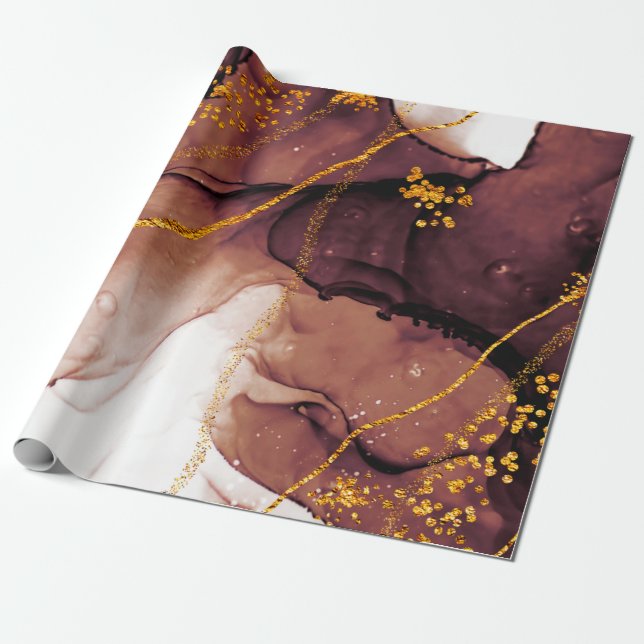 Papier Cadeau Créativité unique. Art&Or. Inspiré par le ciel.  (Déroulé)