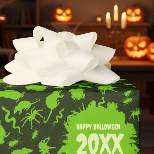 Papier Cadeau Créatures rampantes Joyeux Halloween Ajoutez l'ann