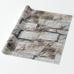 Papier Cadeau Crédence en Pierre Travertine Rustique 