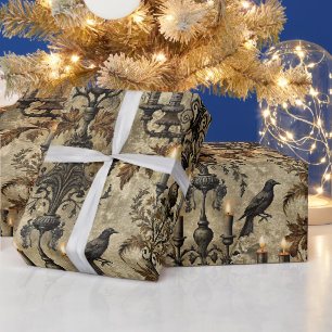 Papier Cadeau Créez vos propres damas ravens gothiques mystérieu