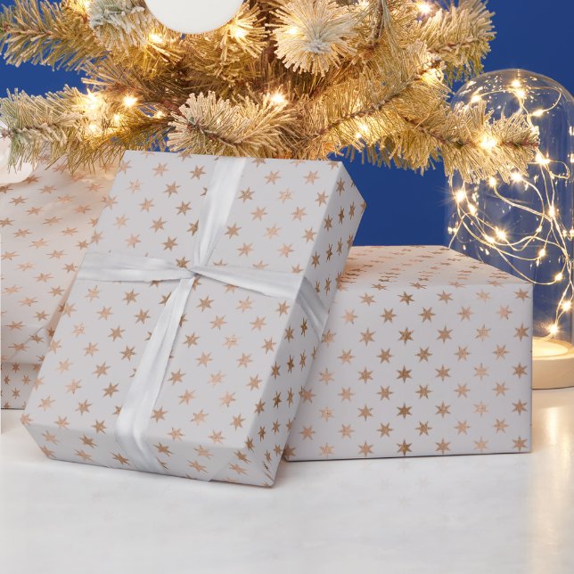 Papier Cadeau Créez vos propres étoiles d'or (Vacances)