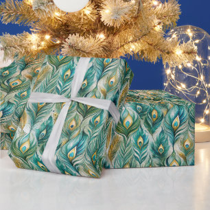 Papier Cadeau Créez vos propres plumes de paon aux tons de bijou