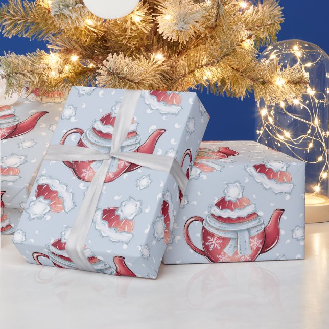 Papier Cadeau Créez Vos Propres Pots De Thé (Vacances)