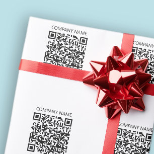 Papier Cadeau Créez votre propre code QR Noir et blanc