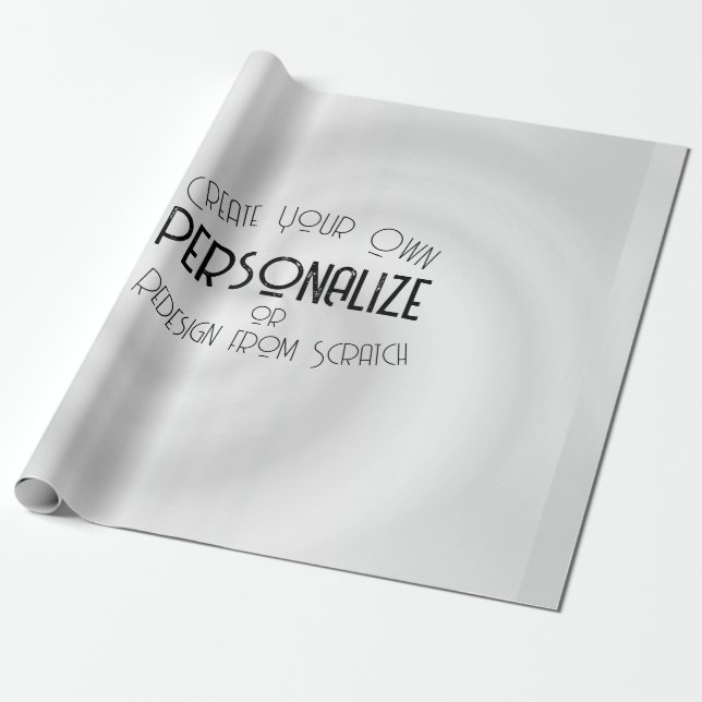 Papier Cadeau Créez Votre Propre Design Sur Mesure (Déroulé)