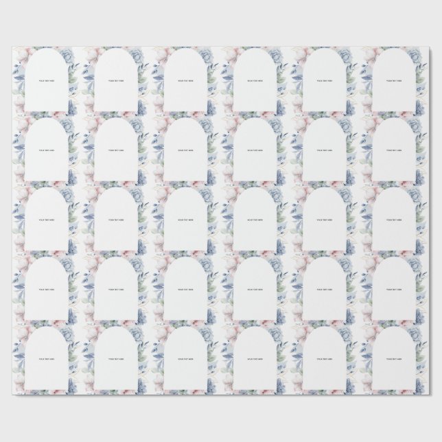 Papier Cadeau Créez votre propre floral  (Plat)