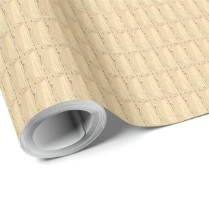 Papier Cadeau Créez Votre Propre Grain de Bois Naturel Unique Pe