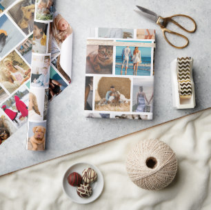 Papier Cadeau Créez votre propre grille de photos personnalisée