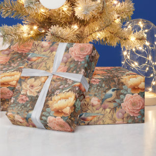 Papier Cadeau Créez Votre Propre Jardin de Romance Vintage Oisea