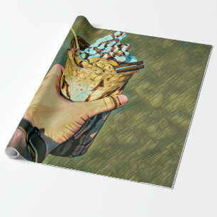 Papier Cadeau crème glacée froide cool