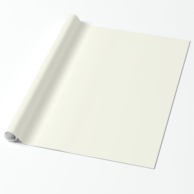 Papier Cadeau Crème non blanche Lait Neutre Couleur solide (Déroulé)
