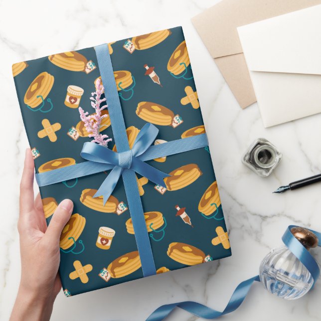 Papier Cadeau Crêpes de docteur Navy (Cadeaux)