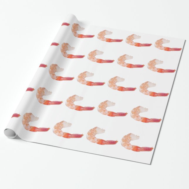 Papier Cadeau crevettes/crevettes (Déroulé)