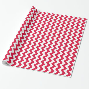 Papier Cadeau Crimson Chevron