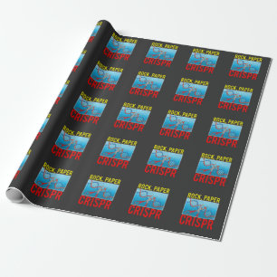 Papier Cadeau Crispr Funny Biologie Étudiante Biologiste Scient